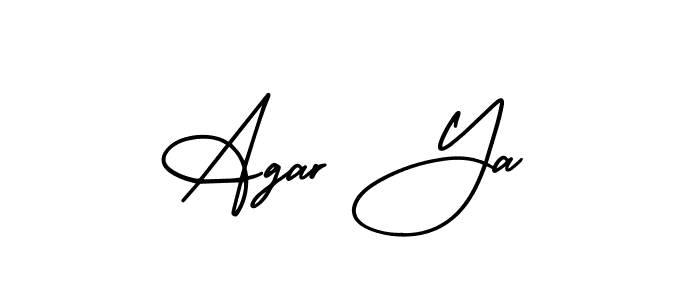 Once you've used our free online signature maker to create your best signature AmerikaSignatureDemo-Regular style, it's time to enjoy all of the benefits that Agar Ya name signing documents. Agar Ya signature style 3 images and pictures png