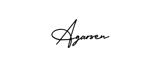 You can use this online signature creator to create a handwritten signature for the name Agarsen. This is the best online autograph maker. Agarsen signature style 3 images and pictures png