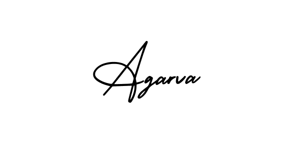 Agarva stylish signature style. Best Handwritten Sign (AmerikaSignatureDemo-Regular) for my name. Handwritten Signature Collection Ideas for my name Agarva. Agarva signature style 3 images and pictures png