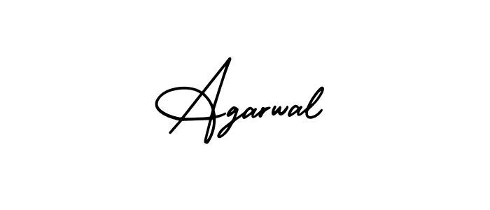 Make a beautiful signature design for name Agarwal. With this signature (AmerikaSignatureDemo-Regular) style, you can create a handwritten signature for free. Agarwal signature style 3 images and pictures png