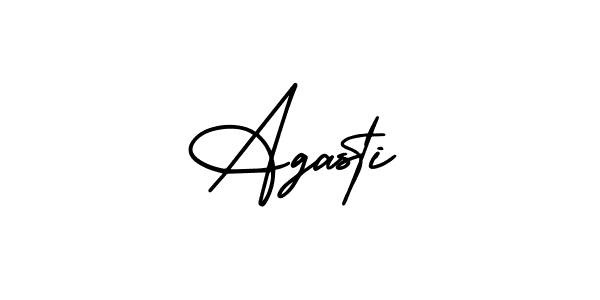 Best and Professional Signature Style for Agasti. AmerikaSignatureDemo-Regular Best Signature Style Collection. Agasti signature style 3 images and pictures png