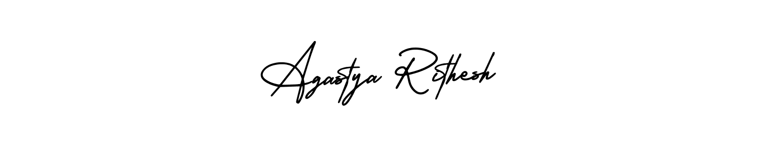 Also we have Agastya Rithesh name is the best signature style. Create professional handwritten signature collection using AmerikaSignatureDemo-Regular autograph style. Agastya Rithesh signature style 3 images and pictures png