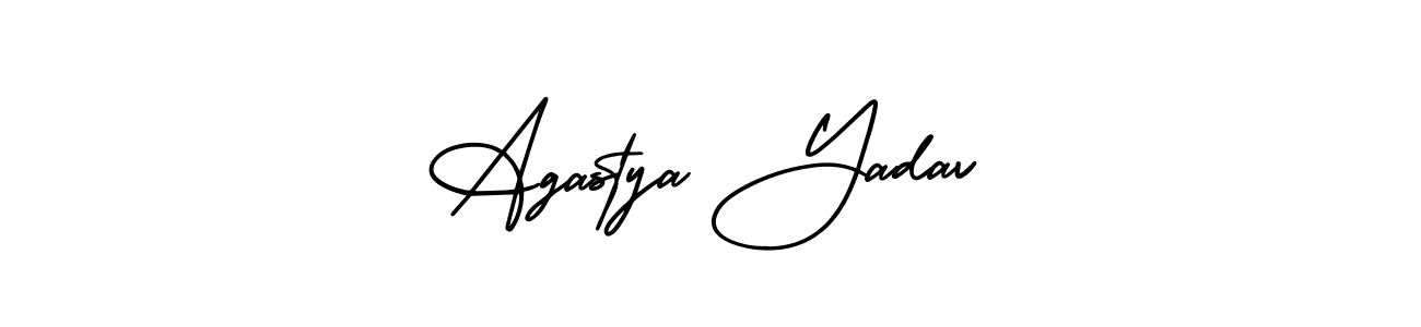 Create a beautiful signature design for name Agastya Yadav. With this signature (AmerikaSignatureDemo-Regular) fonts, you can make a handwritten signature for free. Agastya Yadav signature style 3 images and pictures png