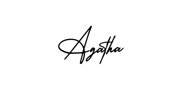 AmerikaSignatureDemo-Regular is a professional signature style that is perfect for those who want to add a touch of class to their signature. It is also a great choice for those who want to make their signature more unique. Get Agatha name to fancy signature for free. Agatha signature style 3 images and pictures png