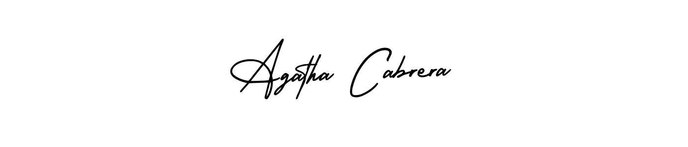 Also You can easily find your signature by using the search form. We will create Agatha Cabrera name handwritten signature images for you free of cost using AmerikaSignatureDemo-Regular sign style. Agatha Cabrera signature style 3 images and pictures png