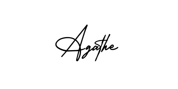 Design your own signature with our free online signature maker. With this signature software, you can create a handwritten (AmerikaSignatureDemo-Regular) signature for name Agathe. Agathe signature style 3 images and pictures png