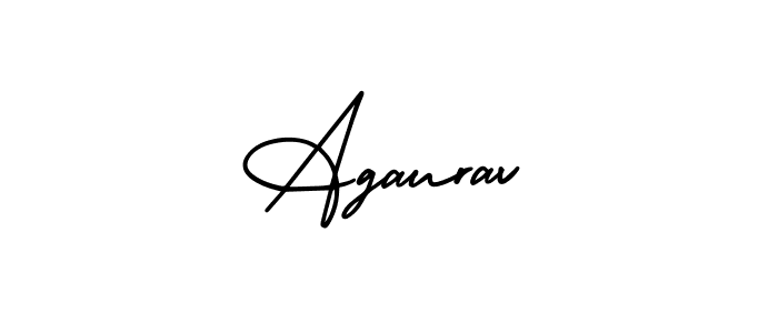 You should practise on your own different ways (AmerikaSignatureDemo-Regular) to write your name (Agaurav) in signature. don't let someone else do it for you. Agaurav signature style 3 images and pictures png