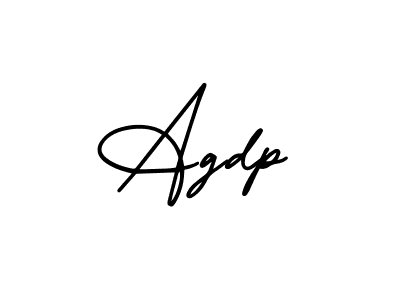 Create a beautiful signature design for name Agdp. With this signature (AmerikaSignatureDemo-Regular) fonts, you can make a handwritten signature for free. Agdp signature style 3 images and pictures png