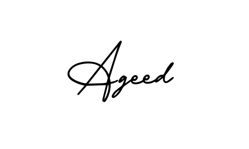 How to Draw Ageed signature style? AmerikaSignatureDemo-Regular is a latest design signature styles for name Ageed. Ageed signature style 3 images and pictures png