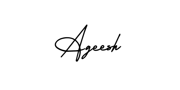 How to make Ageesh signature? AmerikaSignatureDemo-Regular is a professional autograph style. Create handwritten signature for Ageesh name. Ageesh signature style 3 images and pictures png
