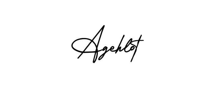 Design your own signature with our free online signature maker. With this signature software, you can create a handwritten (AmerikaSignatureDemo-Regular) signature for name Agehlot. Agehlot signature style 3 images and pictures png