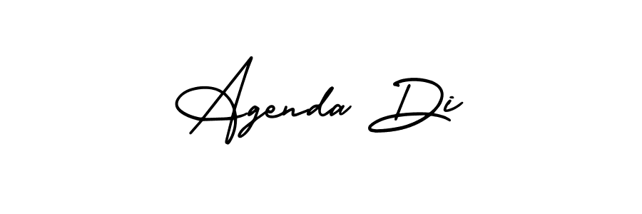 It looks lik you need a new signature style for name Agenda Di. Design unique handwritten (AmerikaSignatureDemo-Regular) signature with our free signature maker in just a few clicks. Agenda Di signature style 3 images and pictures png