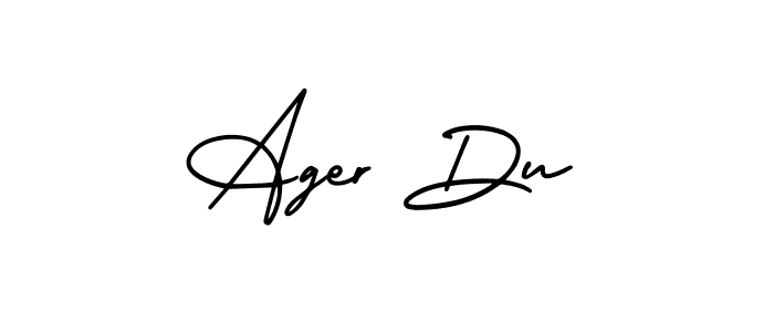 Also we have Ager Du name is the best signature style. Create professional handwritten signature collection using AmerikaSignatureDemo-Regular autograph style. Ager Du signature style 3 images and pictures png