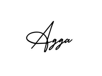 It looks lik you need a new signature style for name Agga. Design unique handwritten (AmerikaSignatureDemo-Regular) signature with our free signature maker in just a few clicks. Agga signature style 3 images and pictures png