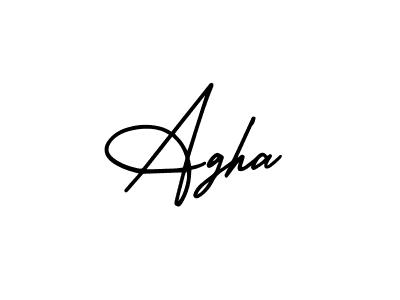 Also we have Agha name is the best signature style. Create professional handwritten signature collection using AmerikaSignatureDemo-Regular autograph style. Agha signature style 3 images and pictures png