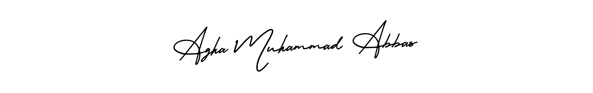 Make a beautiful signature design for name Agha Muhammad Abbas. Use this online signature maker to create a handwritten signature for free. Agha Muhammad Abbas signature style 3 images and pictures png