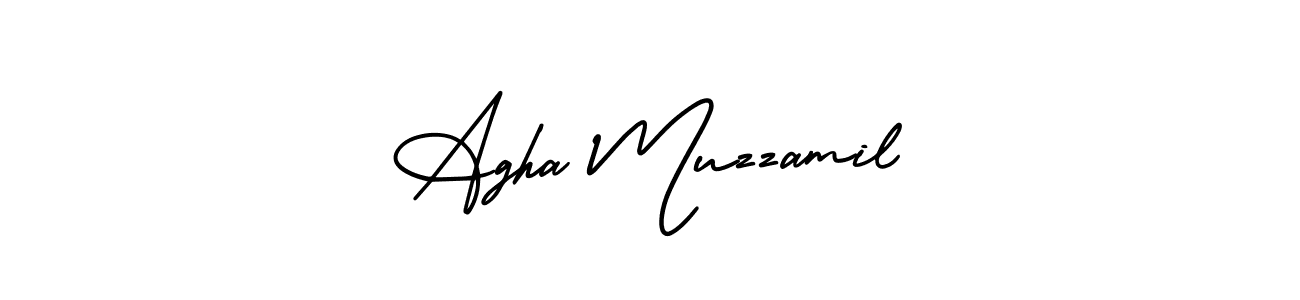 Use a signature maker to create a handwritten signature online. With this signature software, you can design (AmerikaSignatureDemo-Regular) your own signature for name Agha Muzzamil. Agha Muzzamil signature style 3 images and pictures png
