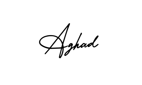 You should practise on your own different ways (AmerikaSignatureDemo-Regular) to write your name (Aghad) in signature. don't let someone else do it for you. Aghad signature style 3 images and pictures png