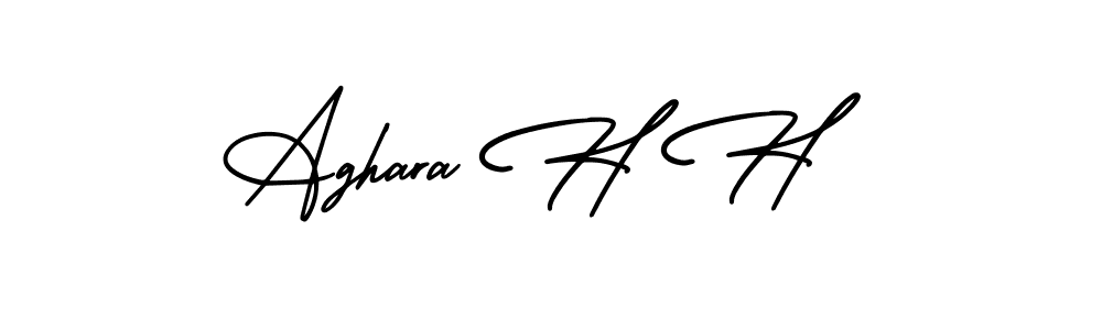 It looks lik you need a new signature style for name Aghara H H. Design unique handwritten (AmerikaSignatureDemo-Regular) signature with our free signature maker in just a few clicks. Aghara H H signature style 3 images and pictures png