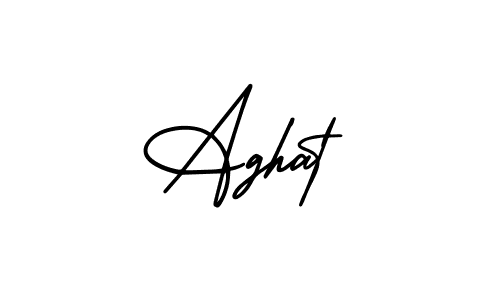 Also You can easily find your signature by using the search form. We will create Aghat name handwritten signature images for you free of cost using AmerikaSignatureDemo-Regular sign style. Aghat signature style 3 images and pictures png