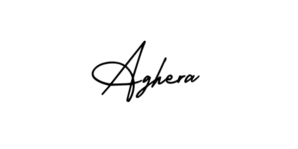 Also we have Aghera name is the best signature style. Create professional handwritten signature collection using AmerikaSignatureDemo-Regular autograph style. Aghera signature style 3 images and pictures png