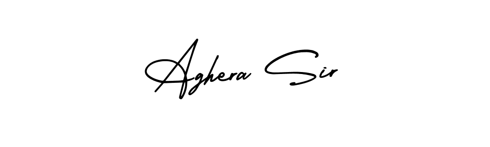 Make a beautiful signature design for name Aghera Sir. With this signature (AmerikaSignatureDemo-Regular) style, you can create a handwritten signature for free. Aghera Sir signature style 3 images and pictures png
