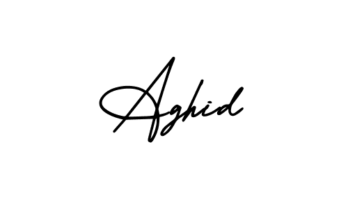 Make a beautiful signature design for name Aghid. Use this online signature maker to create a handwritten signature for free. Aghid signature style 3 images and pictures png