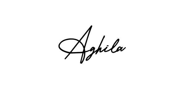 Once you've used our free online signature maker to create your best signature AmerikaSignatureDemo-Regular style, it's time to enjoy all of the benefits that Aghila name signing documents. Aghila signature style 3 images and pictures png
