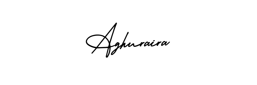 Design your own signature with our free online signature maker. With this signature software, you can create a handwritten (AmerikaSignatureDemo-Regular) signature for name Aghuraira. Aghuraira signature style 3 images and pictures png