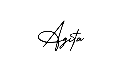 AmerikaSignatureDemo-Regular is a professional signature style that is perfect for those who want to add a touch of class to their signature. It is also a great choice for those who want to make their signature more unique. Get Agita name to fancy signature for free. Agita signature style 3 images and pictures png