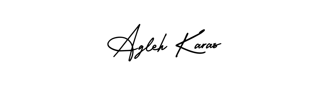 Make a beautiful signature design for name Agleh Karas. Use this online signature maker to create a handwritten signature for free. Agleh Karas signature style 3 images and pictures png