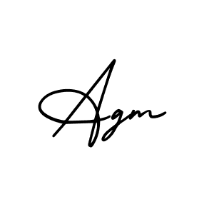 Make a beautiful signature design for name Agm. With this signature (AmerikaSignatureDemo-Regular) style, you can create a handwritten signature for free. Agm signature style 3 images and pictures png