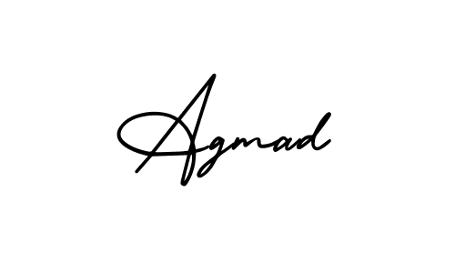 Also we have Agmad name is the best signature style. Create professional handwritten signature collection using AmerikaSignatureDemo-Regular autograph style. Agmad signature style 3 images and pictures png