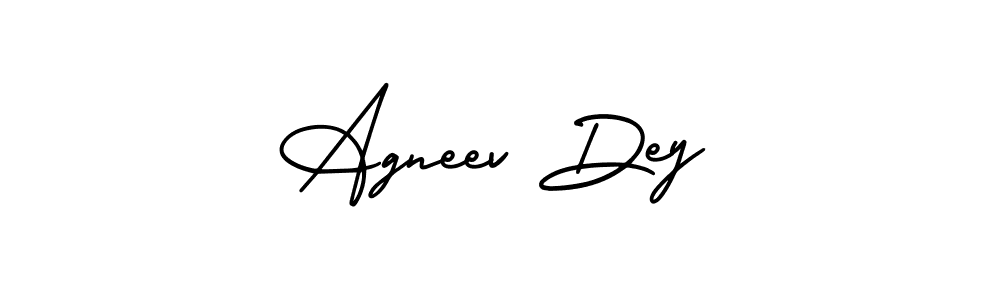 Use a signature maker to create a handwritten signature online. With this signature software, you can design (AmerikaSignatureDemo-Regular) your own signature for name Agneev Dey. Agneev Dey signature style 3 images and pictures png