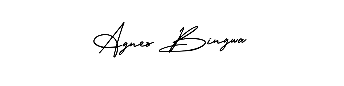 Best and Professional Signature Style for Agnes Bingwa. AmerikaSignatureDemo-Regular Best Signature Style Collection. Agnes Bingwa signature style 3 images and pictures png