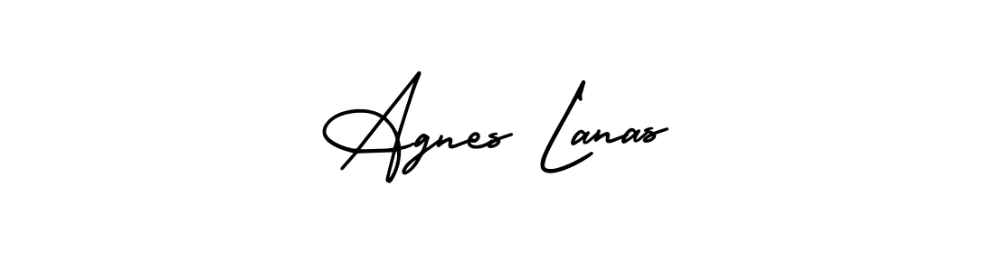 It looks lik you need a new signature style for name Agnes Lanas. Design unique handwritten (AmerikaSignatureDemo-Regular) signature with our free signature maker in just a few clicks. Agnes Lanas signature style 3 images and pictures png