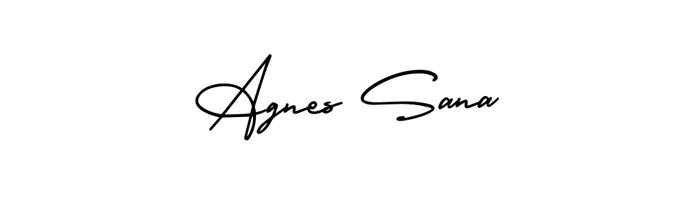 Check out images of Autograph of Agnes Sana name. Actor Agnes Sana Signature Style. AmerikaSignatureDemo-Regular is a professional sign style online. Agnes Sana signature style 3 images and pictures png