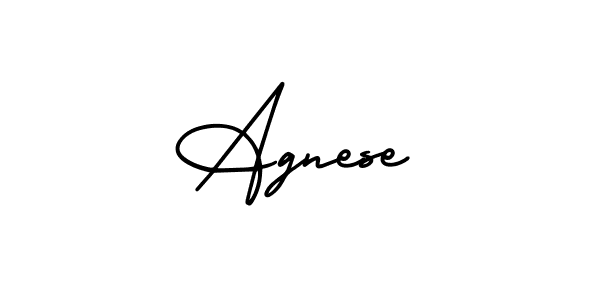 How to make Agnese signature? AmerikaSignatureDemo-Regular is a professional autograph style. Create handwritten signature for Agnese name. Agnese signature style 3 images and pictures png