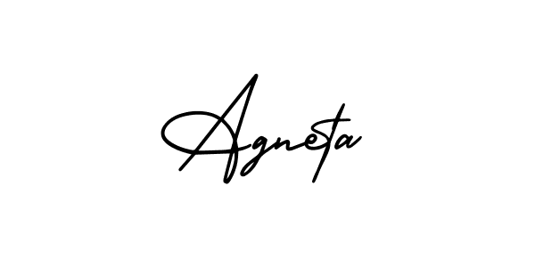 Agneta stylish signature style. Best Handwritten Sign (AmerikaSignatureDemo-Regular) for my name. Handwritten Signature Collection Ideas for my name Agneta. Agneta signature style 3 images and pictures png