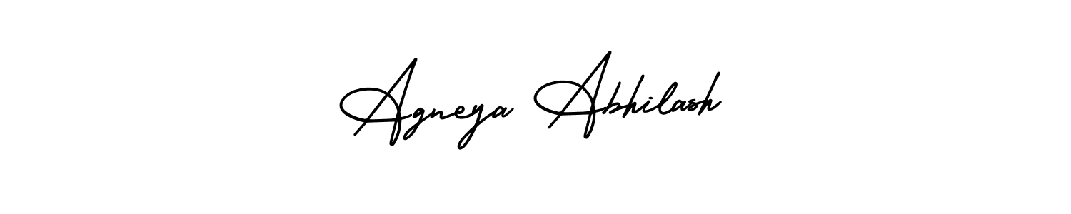 Check out images of Autograph of Agneya Abhilash name. Actor Agneya Abhilash Signature Style. AmerikaSignatureDemo-Regular is a professional sign style online. Agneya Abhilash signature style 3 images and pictures png