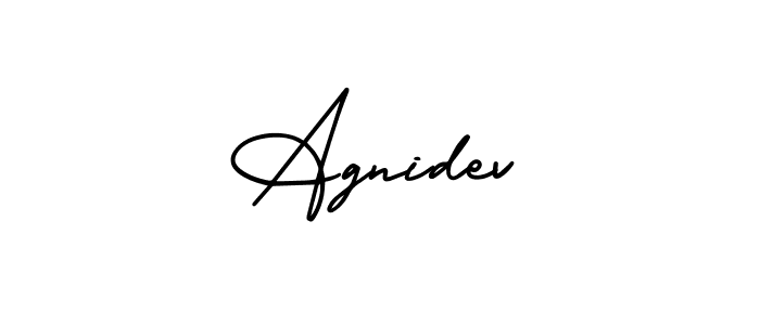 It looks lik you need a new signature style for name Agnidev. Design unique handwritten (AmerikaSignatureDemo-Regular) signature with our free signature maker in just a few clicks. Agnidev signature style 3 images and pictures png