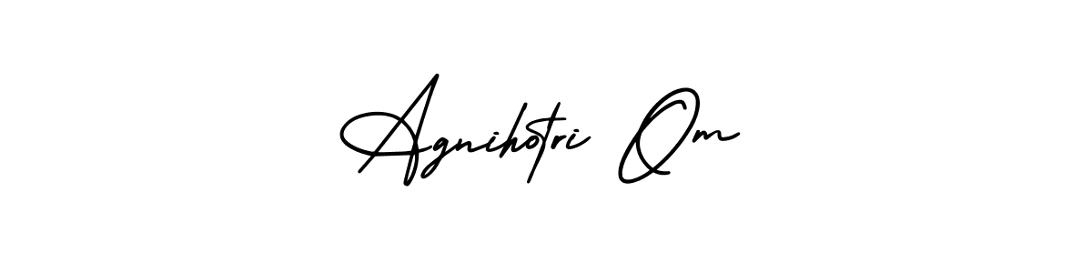 Create a beautiful signature design for name Agnihotri Om. With this signature (AmerikaSignatureDemo-Regular) fonts, you can make a handwritten signature for free. Agnihotri Om signature style 3 images and pictures png