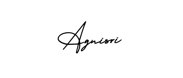 Design your own signature with our free online signature maker. With this signature software, you can create a handwritten (AmerikaSignatureDemo-Regular) signature for name Agnisri. Agnisri signature style 3 images and pictures png