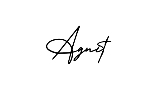 Best and Professional Signature Style for Agnit. AmerikaSignatureDemo-Regular Best Signature Style Collection. Agnit signature style 3 images and pictures png