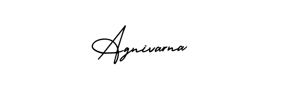 This is the best signature style for the Agnivarna name. Also you like these signature font (AmerikaSignatureDemo-Regular). Mix name signature. Agnivarna signature style 3 images and pictures png