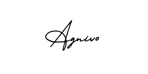 Design your own signature with our free online signature maker. With this signature software, you can create a handwritten (AmerikaSignatureDemo-Regular) signature for name Agnivo. Agnivo signature style 3 images and pictures png