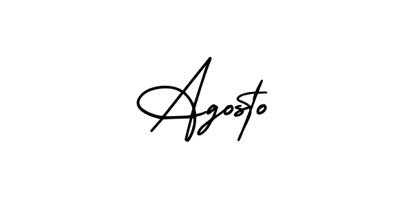 Also You can easily find your signature by using the search form. We will create Agosto name handwritten signature images for you free of cost using AmerikaSignatureDemo-Regular sign style. Agosto signature style 3 images and pictures png