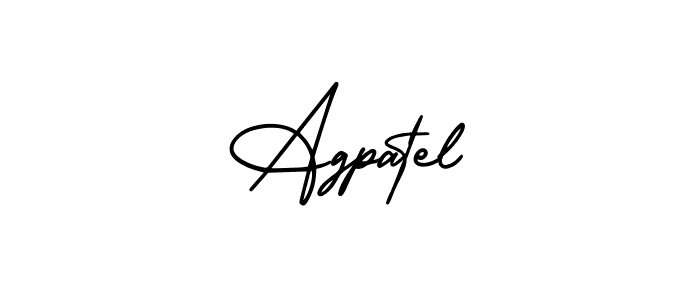 Also You can easily find your signature by using the search form. We will create Agpatel name handwritten signature images for you free of cost using AmerikaSignatureDemo-Regular sign style. Agpatel signature style 3 images and pictures png