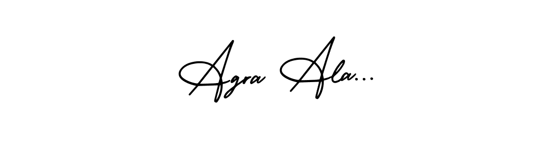 Make a beautiful signature design for name Agra Ala.... With this signature (AmerikaSignatureDemo-Regular) style, you can create a handwritten signature for free. Agra Ala... signature style 3 images and pictures png