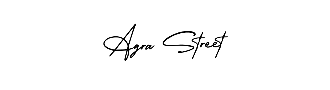 Create a beautiful signature design for name Agra Street. With this signature (AmerikaSignatureDemo-Regular) fonts, you can make a handwritten signature for free. Agra Street signature style 3 images and pictures png
